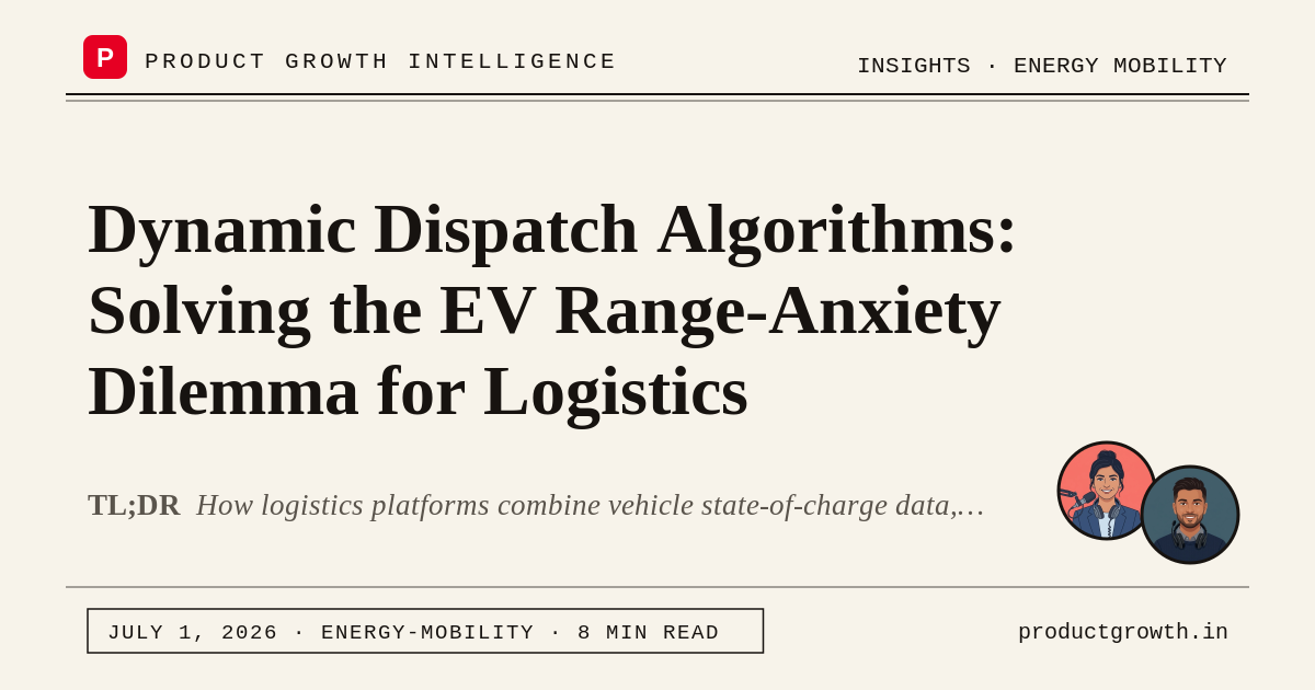 Dynamic Dispatch Algorithms: Solving the EV Range-Anxiety Dilemma for ...