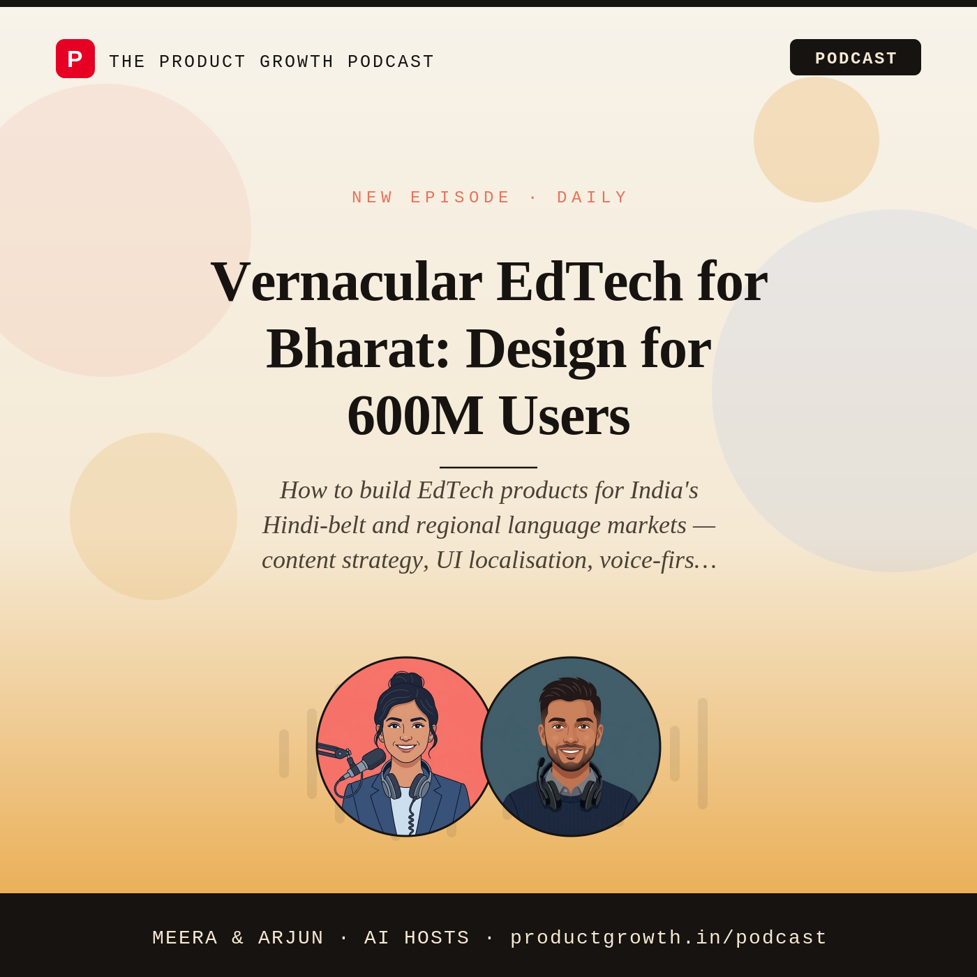 Vernacular EdTech for Bharat | productgrowth.in episode artwork
