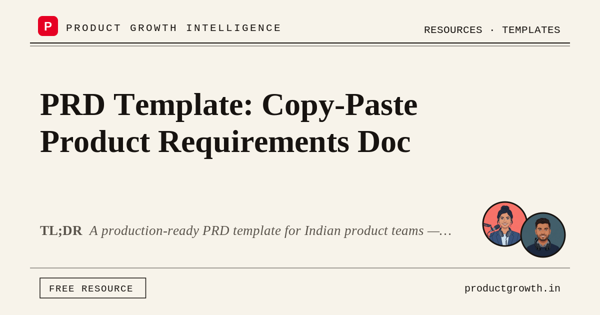 Prd Example Excel PRD Template: Product Requirements Document (Copy-Paste Ready)